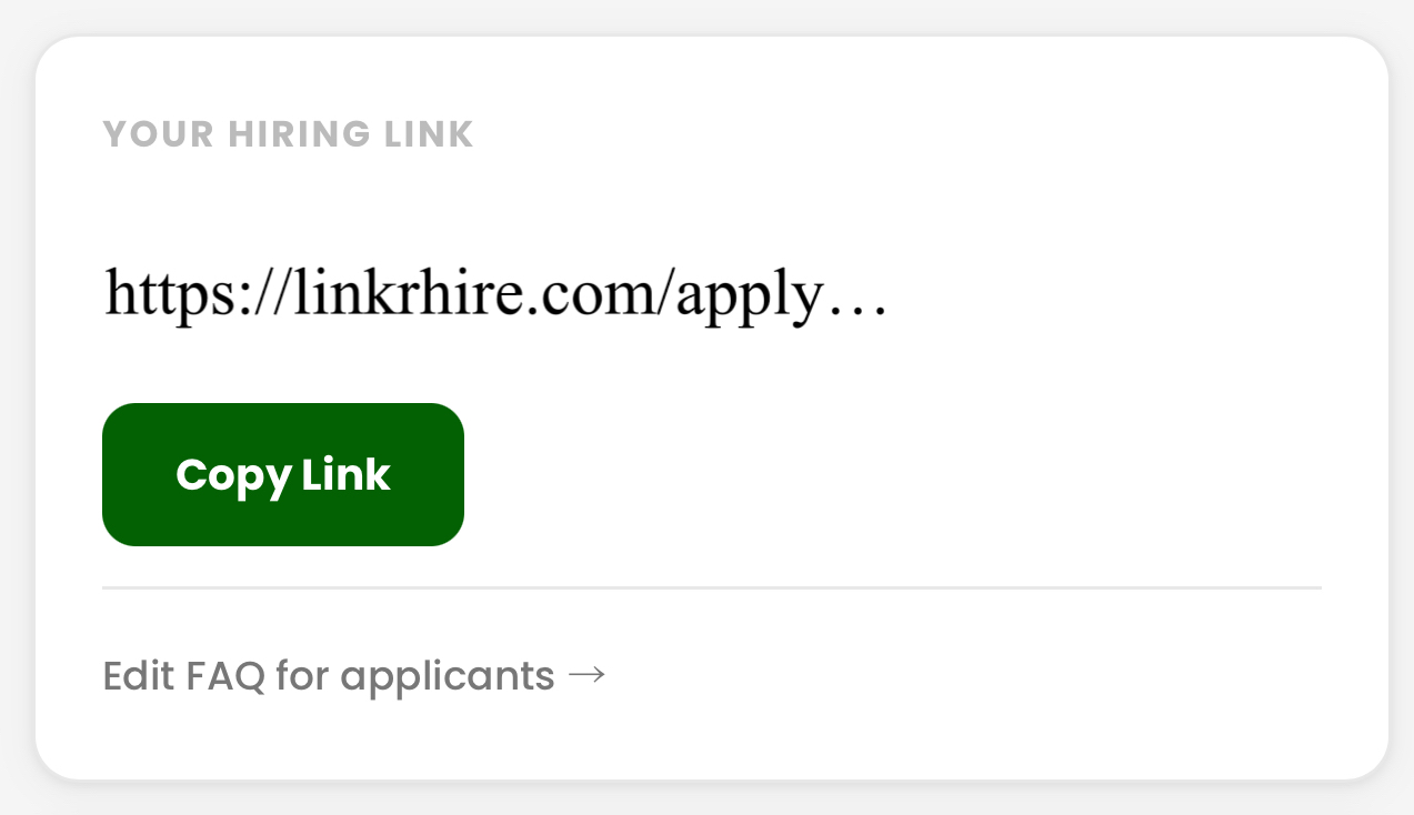 Your Hiring Link